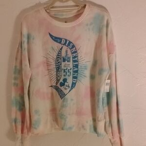 Disney Light-weight Sweatshirt Pink Blue NWT Sz M